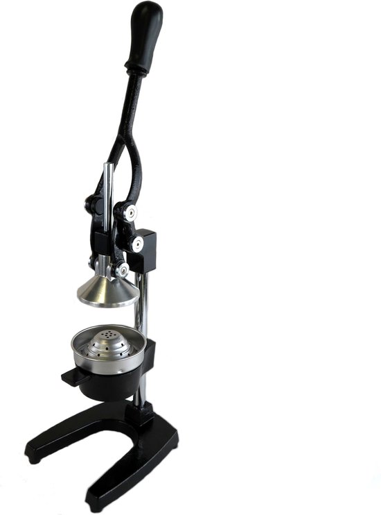 Crestone - Sinaasappelpers - Citroenpers - Limoenpers - Anti Slip - Handmatig - Gietijzer - Pulpfilter - Gebruikt in de Horeca - Zwart van Crestone — afbeelding 5