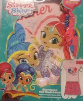 Nickelodeon-Shimmer&Shine-Shortama met haarband-maat 110-116