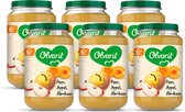 Olvarit Peer Appel Abrikoos - fruithapje vanaf 6+ maanden - 6x200 gram babyvoeding in een fruitpotje