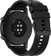 Case2go - Bandje geschikt voor de Huawei Watch 2 / Huawei Watch GT 2 - Sport Bandje compatibel met Huawei Smartwatch - 42 MM - Zwart