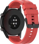 Case2go - Bandje geschikt voor de Huawei Watch GT/GT2/GT2e/ Watch 2 Pro en Honor Watch Magic - Sport Bandje compatibel met Huawei Smartwatch - 46 MM - Rood