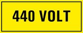 440 volt sticker 250 x 100 mm