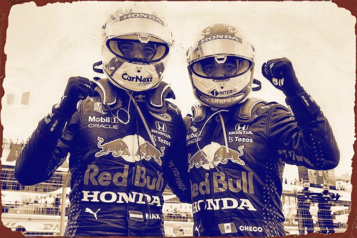 Max Verstappen - Checo Perez - metalen poster - bord- Formule 1 - redbull -  red bull... | bol.com