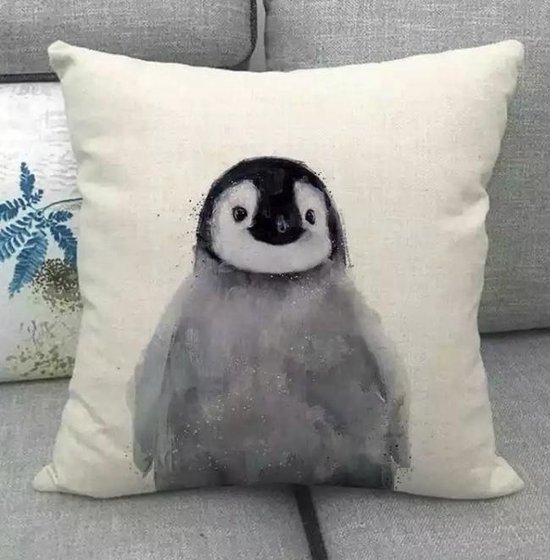 Housse de coussin Animaux - Pingouin - Impression photo - Sierkussen - 45x45 cm