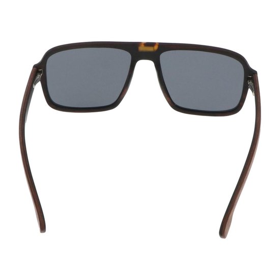 5one® Piloot Walnut Square - walnoot Houten Zonnebril - grijze lens van 5one® — afbeelding 2