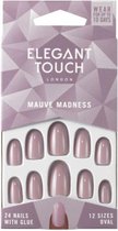 Elegant Touch Mauve Madness Nails - Kunstnagels - Nagels - Press on nails - Plaknagels - Nepnagels - 24 stuks - Beste Kwaliteit