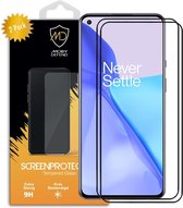 2-Pack OnePlus 9 Screenprotectors - MobyDefend gehard glas screensavers - Zwarte randen - Glasplaatjes Geschikt Voor OnePlus 9