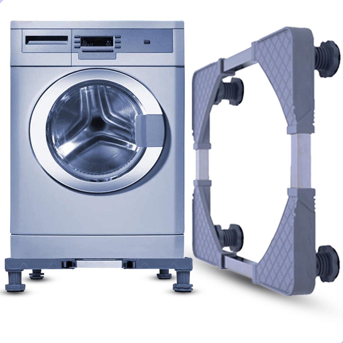DEWEL Wasmachine Onderstel voor Koelkast Verstelbare Wasmachine Sokkel