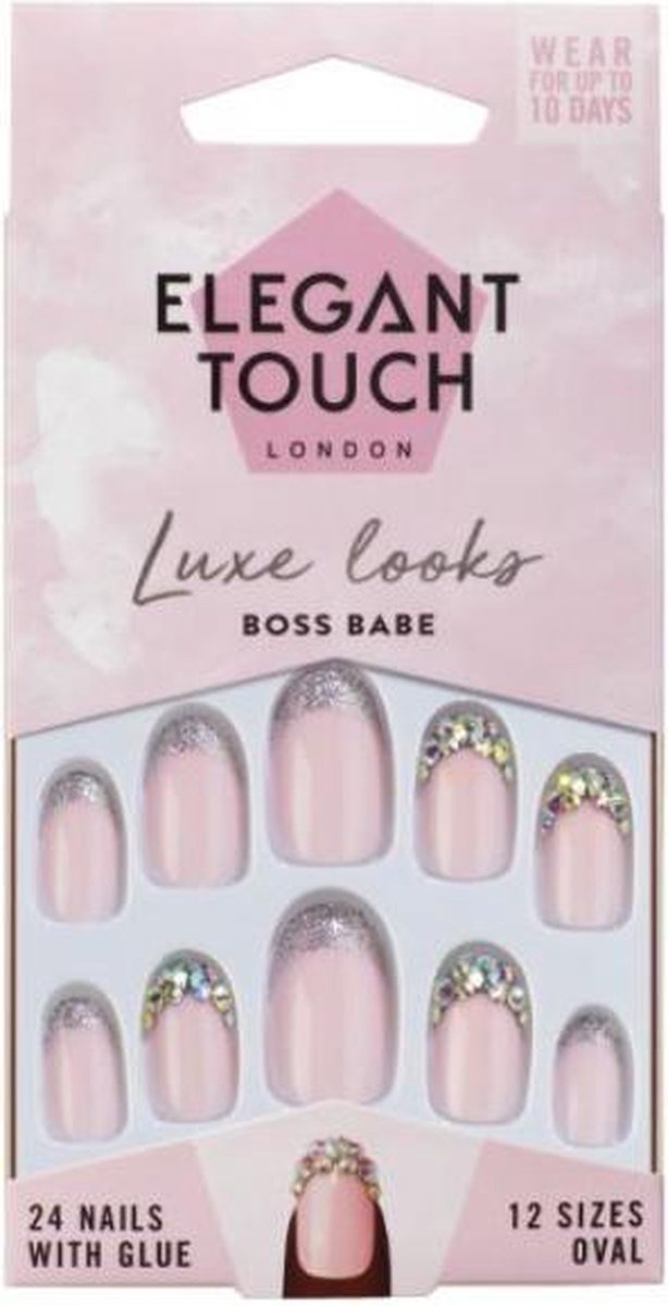 Elegant Touch Boss Babe Nails - Kunstnagels - Nagels - Press on nails - Plaknagels - Nepnagels - 24 stuks - Beste Kwaliteit