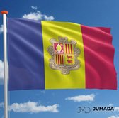 Jumada's Andorraanse Vlag - Flag of Andorra - Vlag Andorra - Vlaggen - Polyester - 150 x 90 cm