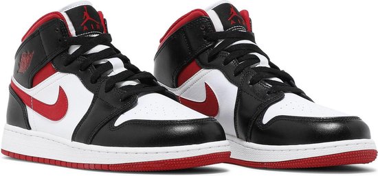 historisch Plaats Handschrift Nike Air Jordan 1 Mid (GS), White/Gym Red-Black, DJ4695 122, EUR 40 |  bol.com