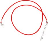 Basis-Koord ketting-Rood-1.5 mm-45 cm-Sieraden maken-Charme Bijoux