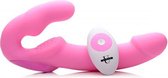 Urge Strapless Strap-On Vibrator - Roze - Sextoys - Dildo's