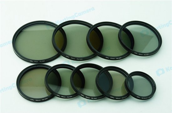 Objectif d'appareil photo à filtre polarisant CPL 72 mm Canon Nikon Sony