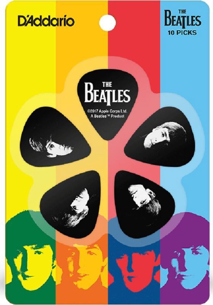 D'Addario The Beatles Meet The Beatles Plectrum 10-pack Light 0.50 mm