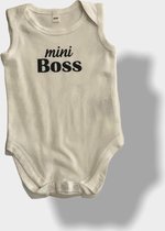 Baby romper rompertje wit mini boss