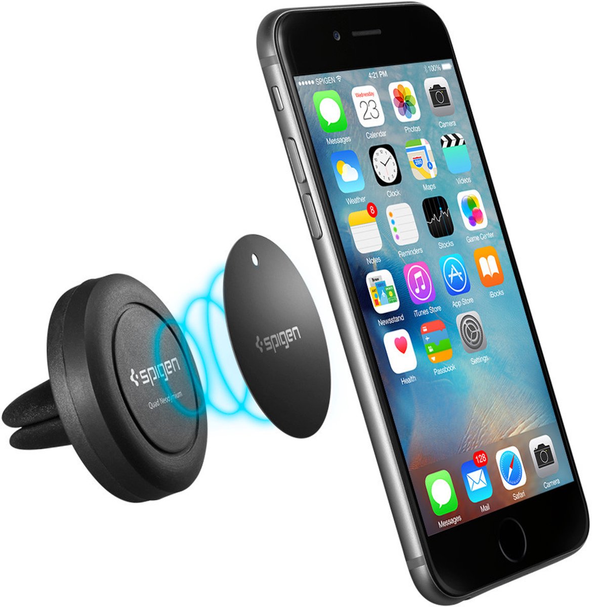 Spigen - Autohouder - Universeel - Magnetisch - Zwart