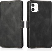 GSMNed – Leren telefoonhoesje Zwart – Luxe iPhone 11 hoesje Zwart – Portemonnee – Pasjeshouder voor iPhone 11 – Zwart