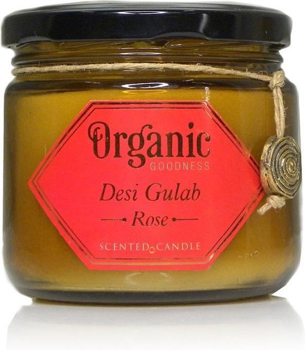 Soy candle organic rose - 11x9,5x9,5 cm - Thailand - Sawahasa -