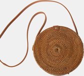 Unlimited Living - Tas - Crossybody - Naturel - Rotan - Rond