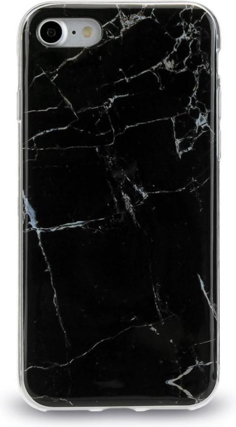 iPhone 6/6s marmer case - hoesje marmer zwart marmer - hoesje iPhone zwart - zwart... |