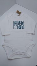 Romper met tekst: Best DAD ever (18-24 maand) (ideaal voor vaderdag)