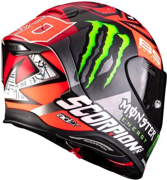 Casque EXO-R1 AIR Fabio Monster Replica SCORPION noir gris rouge