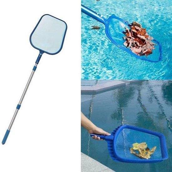 Kit d'épuisette d'atterrissage inférieure de piscine avec poignée  télescopique en aluminium, épuisette d'atterrissage de piscine filet de  piscine