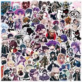 Mix van  100st Grote set Unieke Daganronpa Anime Cartoon Stickers