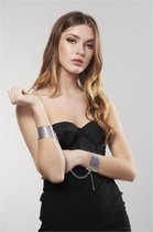Desir Métallique - Silver Metallic Mesh Handcuffs - Handcuffs - Cuffs