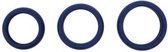 Hombre Xtra Stretch Silicone C-Bands - 3 pack - Navy - Cock Rings -