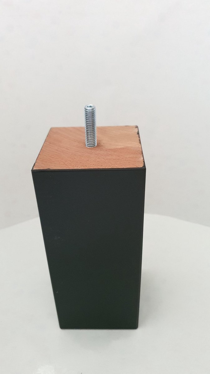 Set van 4 meubelpoten schuine kegel bankpoten kastpoten tafelpoten voet bedpoten metalen voeten doe-het-zelf meubelaccessoires stoelen salontafel nachtkastje bank vervangende kastvoeten (45