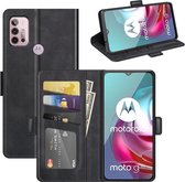 Motorola Moto G30 / G20 / G10 hoesje - MobyDefend Luxe Wallet Book Case (Sluiting Zijkant) - Zwart - GSM Hoesje - Telefoonhoesje Geschikt Voor: Motorola Moto G30 / Moto G20 / Moto