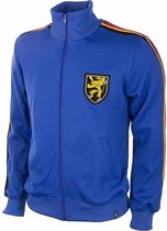 Blauw retro jacket Belgie 'rode duivels' 1970 maat XL