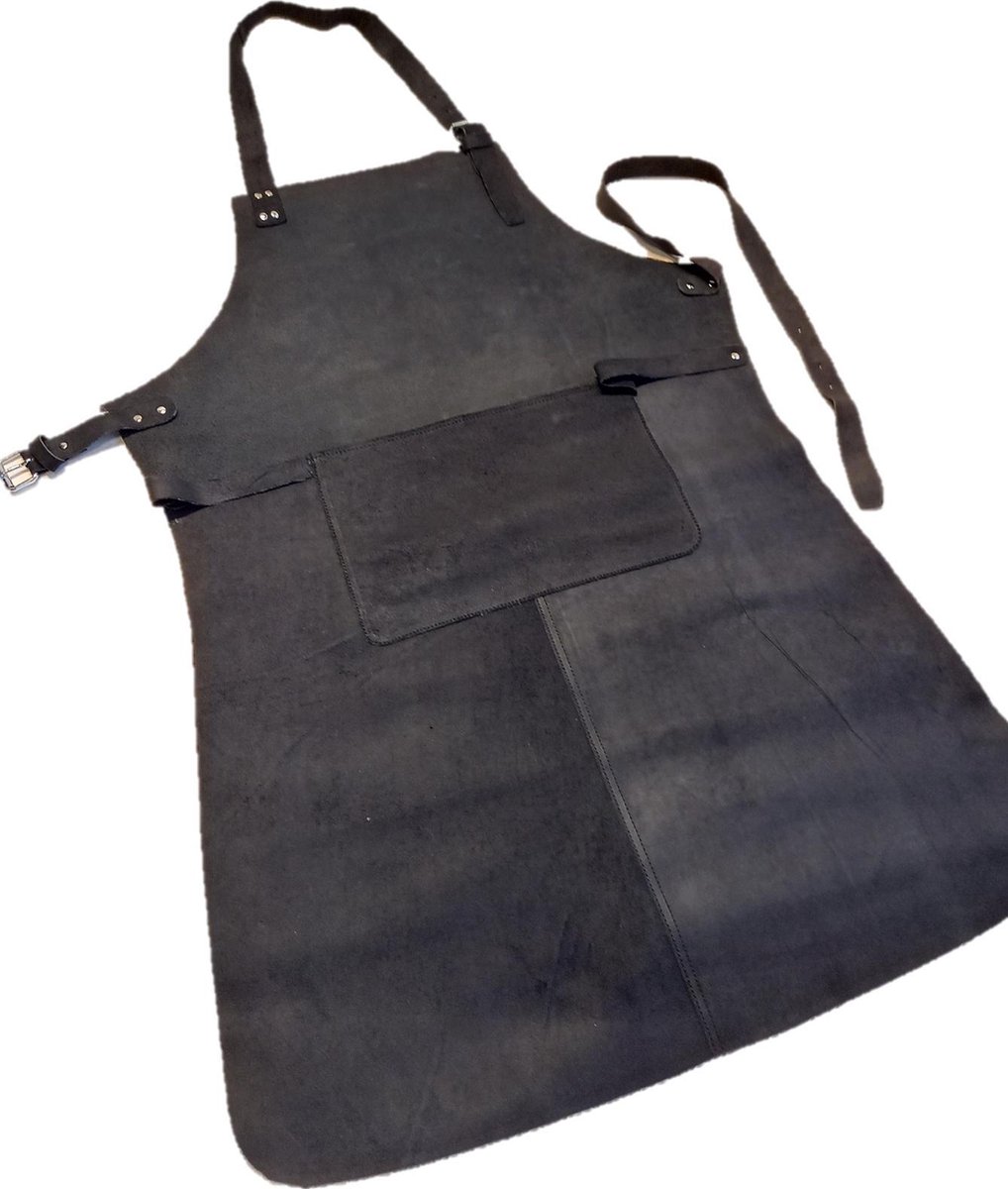 100 % Fleckenfreies Echtleder Halb / Taille Schürze
