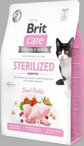 Bol.com Brit Care Cat Grainfree Adult Sterilized Sensitive Fresh Rabbit 2 kg - Kat aanbieding