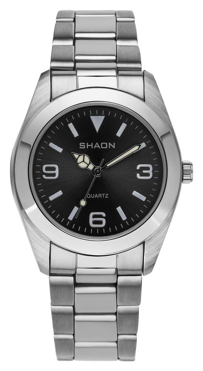 Shaon 22-7121-48 Horloge - Staal - Zilverkleurig - Ø 37 mm