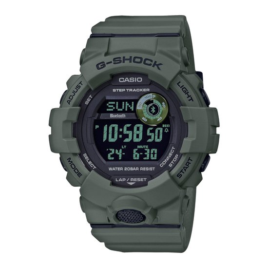 Foto: Casio g shock gbd 800uc 3er herenhorloge 48 mm groen