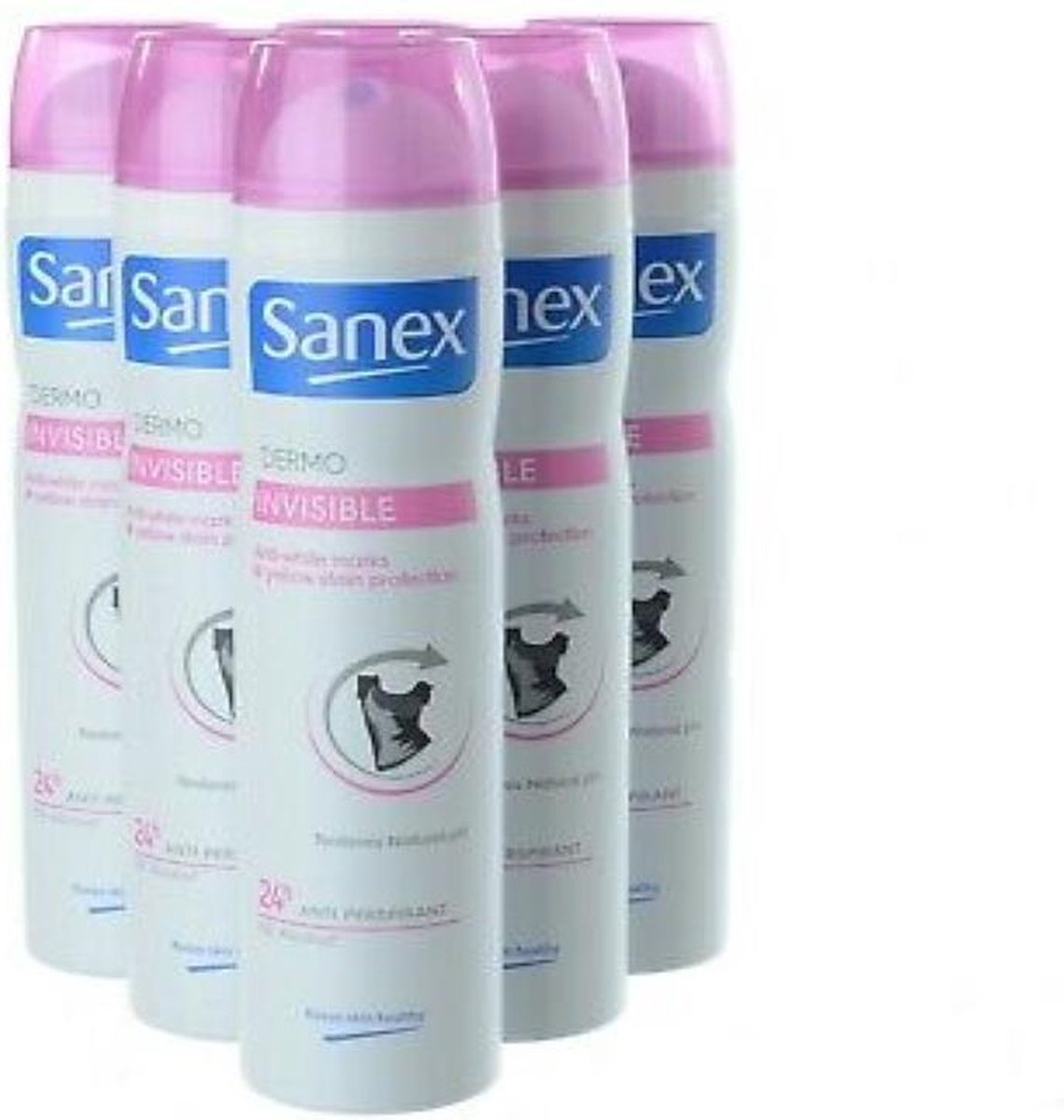Bol.com Sanex Deodorant Spray Dermo Invisible oordeelverpakking 6 x 150 ml aanbieding