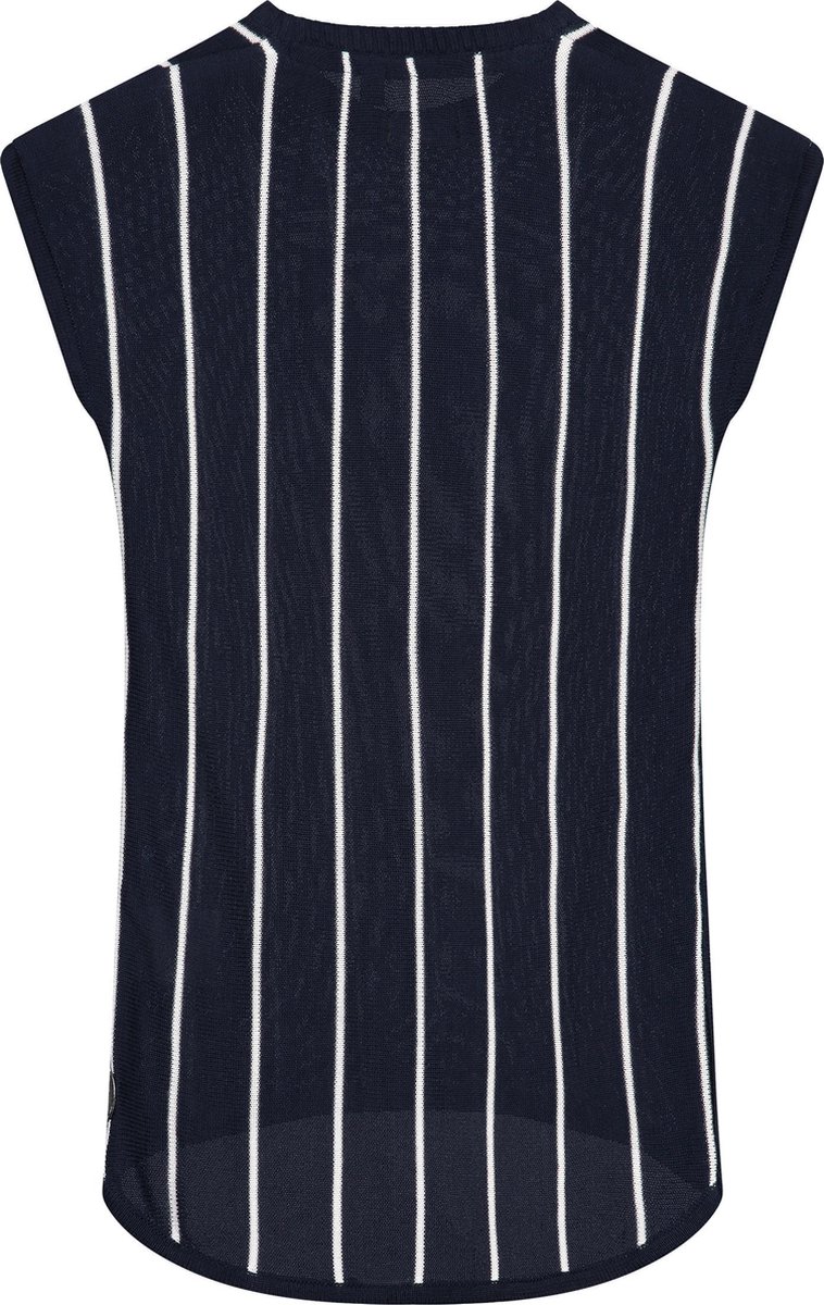 Levv shirtjurk Gisa donker blauw met witte strepen voor meisjes maat 86