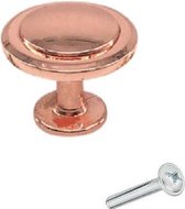 Meubelknop rose goud rond 10 STUKS - Diameter 29 mm - Kastknop - Meubelknop - Deurknoppen voor kasten - Kastknoppen - Meubelbeslag - Deurknopjes - Meubelknoppen