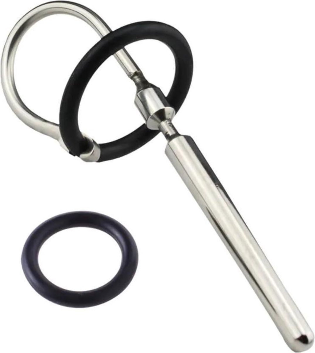 Goedkoopste Black Label - Smooth and Deep - Penis Plug - Urethral Stretcher met Siliconen Ringen