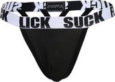 Andrew Christian - Lick Suck Fuck Lattice Thong - Maat XL - Heren String - Sexy mannen ondergoed