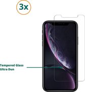 iPhone XR Screenprotector | 3x Screenprotector iPhone XR | 3x iPhone XR Screenprotector | 3x Tempered Glass Voor iPhone XR