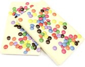 Joe & Mien Ambachtelijke Chocolade reep - Confetti - Wit - 2 x 135 gram