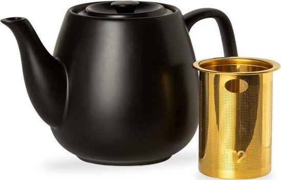 Theepot Black Velvet Medium - Cadeau - Verjaardag - Geschenk - kados
