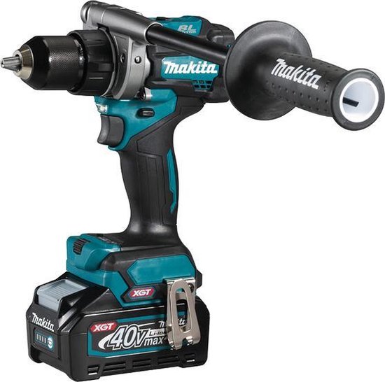 Makita 40V Li-ion accu boor-/schroefmachine 115Nm brushless 2×4,0Ah met metalen tandwielhuis en Mbox
