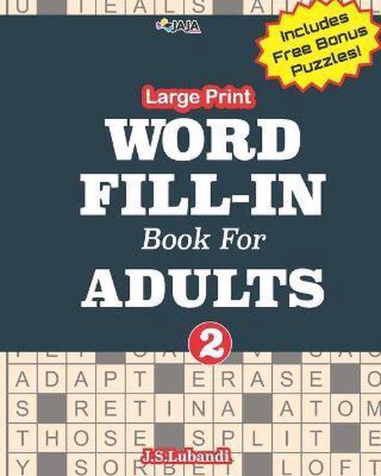 100 Crossword Fill-In Puzzles for Adults- Large print WORD FILL-IN ...