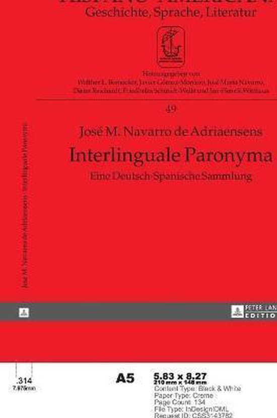 Interlinguale Paronyma - cover