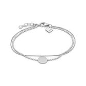 QOOQI Dames Armband 925 sterling zilver Zilver One Size Zilver 32011540